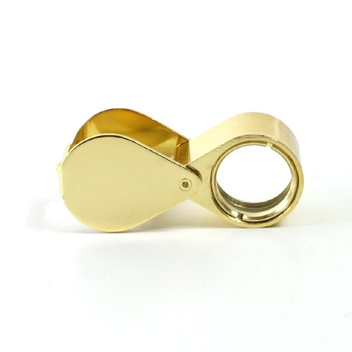 Actopus Gold Color Jewelers Magnifier Eye Loupe - 30x21 Magnifying Glass
