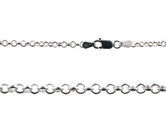 Sterling Silver Rolo Chain - 20 Inch - 3 mm - CHM-20-SS