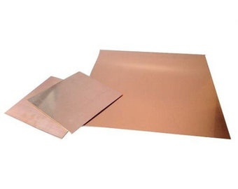 Copper 20 ga, 6x6" Sheet Metal, 0.81 MM - 43-602