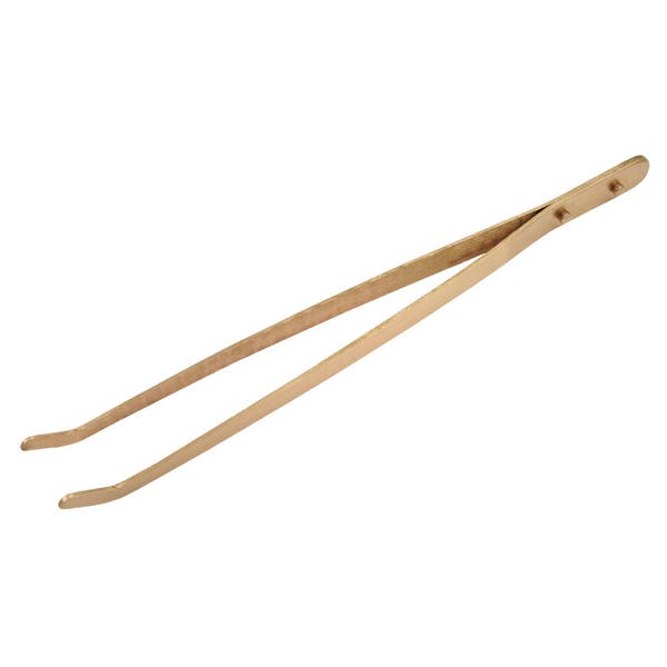 Copper Tongs with Curved Tip - 57-052