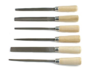 Utility File Set - 6 Pieces - Cut #2 - Metalsmith & Beading Jewelry Tools - 32-510