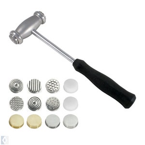 Texturing Hammer - 12 Interchangeable Texture Faces for Jewelry Making - 37-214