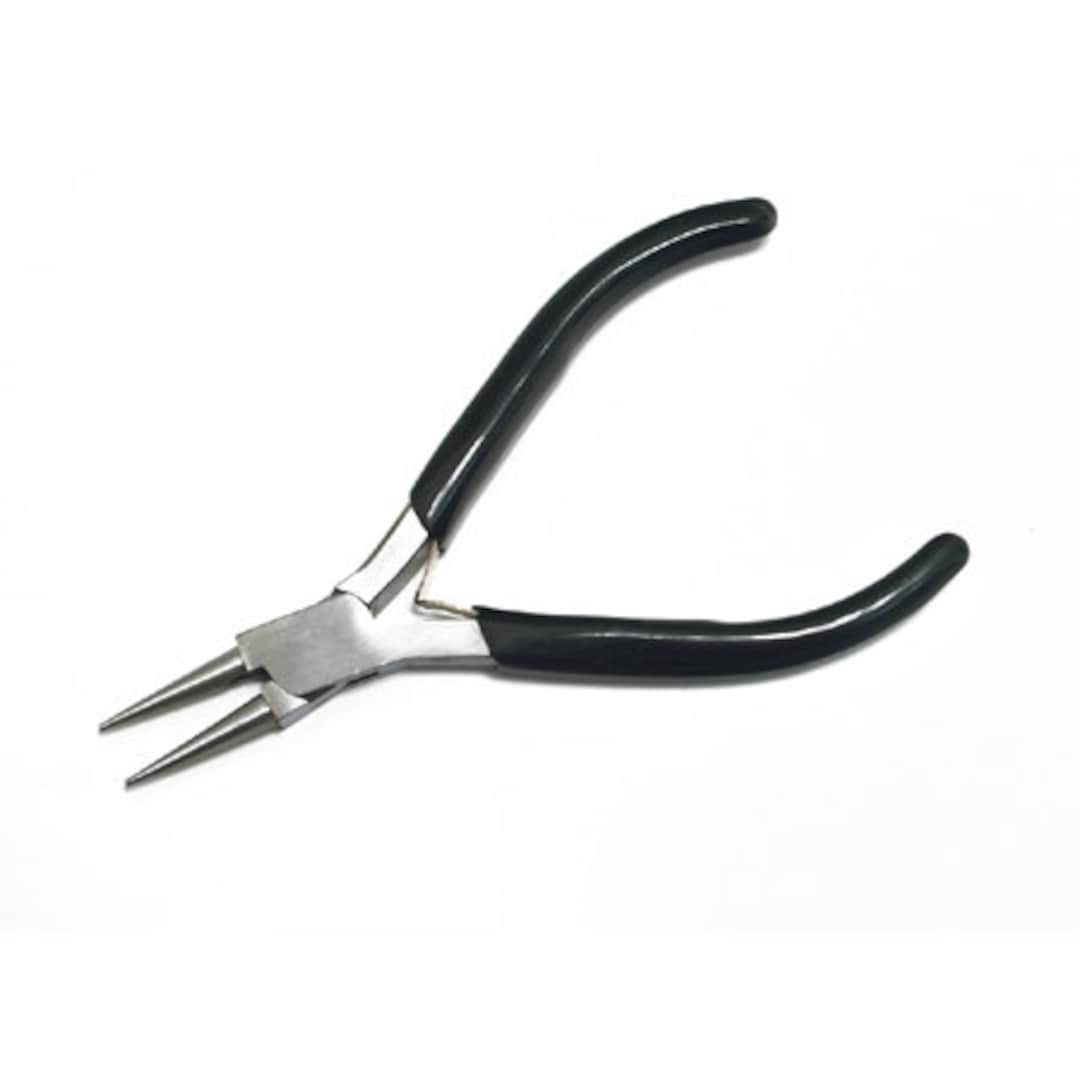 Mini Black Round Nose Pliers for Jewelry Making and Beading 46-492 