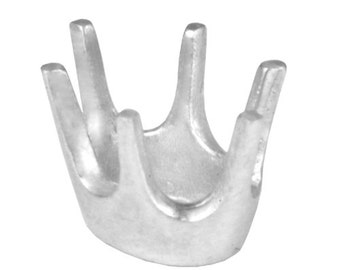 Sterling Silver 6 Prong Oval Low Base Setting - S55 Series