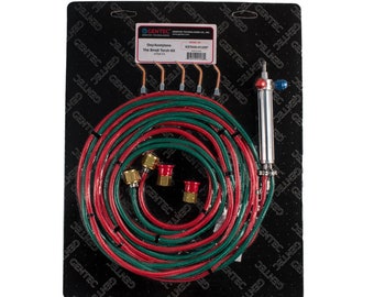 Gentec Small Torch Oxy/Acetylene kit 12 foot hoses with tips #2-6 - 14-504