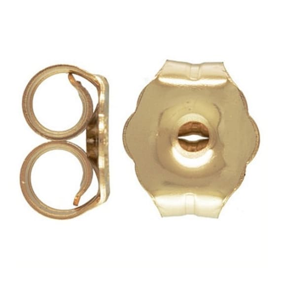 gold pack of earring backs