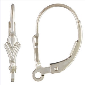 4 Stück / 2 Paar Klappbrisuren - Sterling Silber 925 - 29-19H-SS
