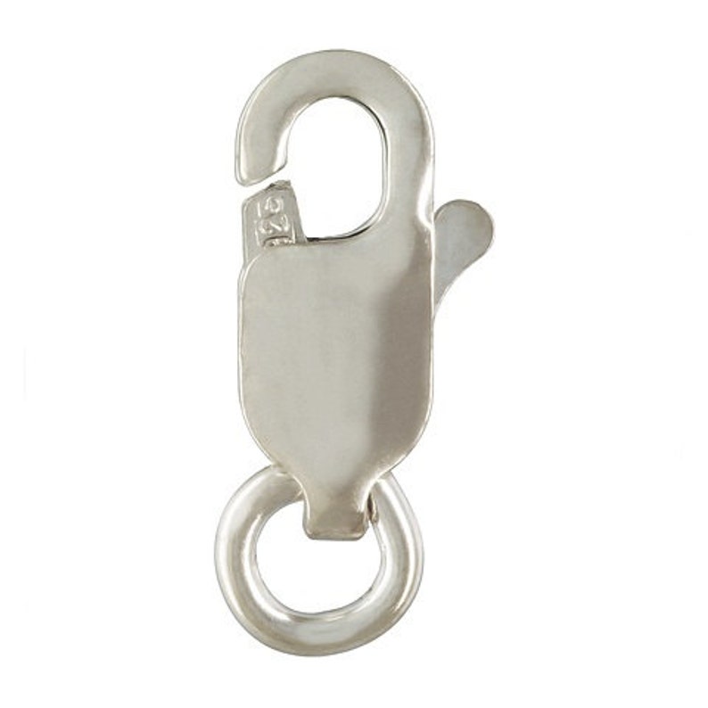 Sterling Silver Lobster Clasp With Jump Ring 6.0 X 16.0mm Etsy