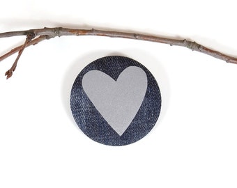 Reflective Badge, Heart