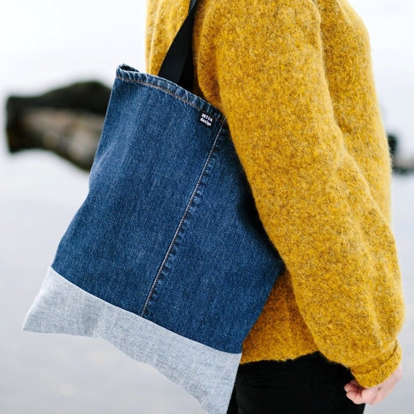 Denim Bag of Upcycled Jeans
