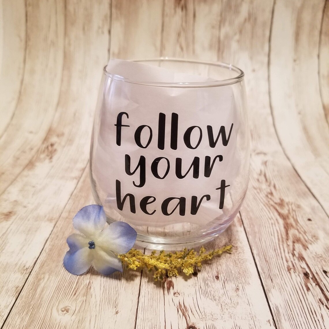 Personalized Vinyl Decal for Wine Glass or Mug Etsy