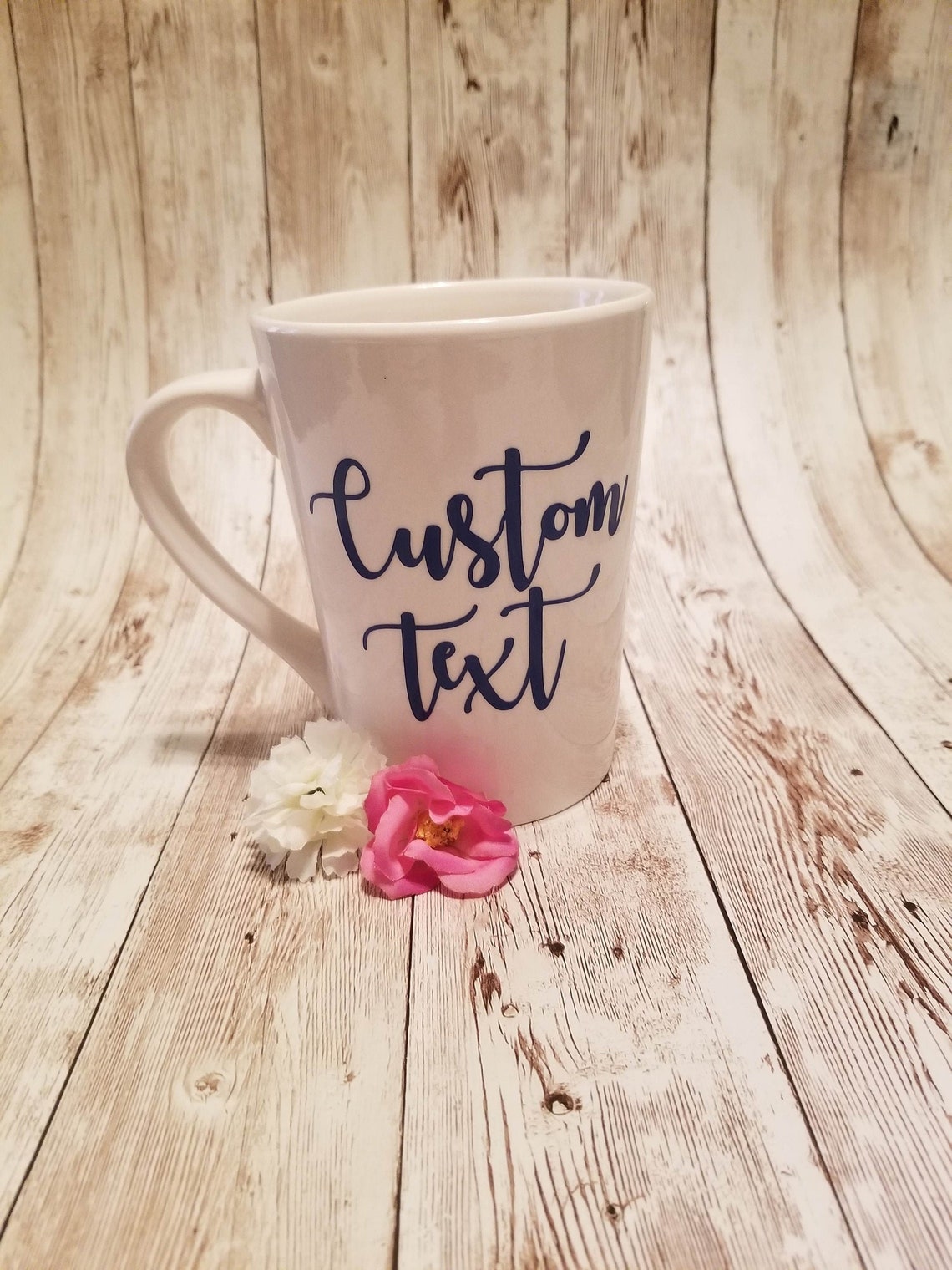 Personalized Vinyl Decal for Wine Glass or Mug Etsy