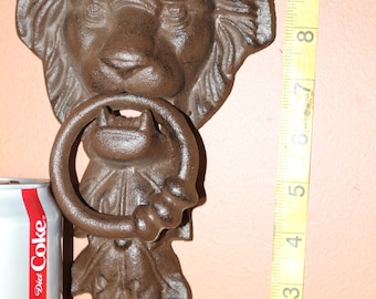 Lion Head Door Knocker Heavy Cast Iron, DL-XX Free Ship