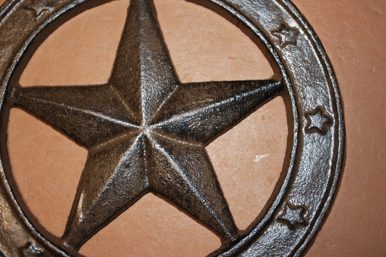4 Texas Cowboy Cast Iron Wall Plaques 6 1/2 each Etsy
