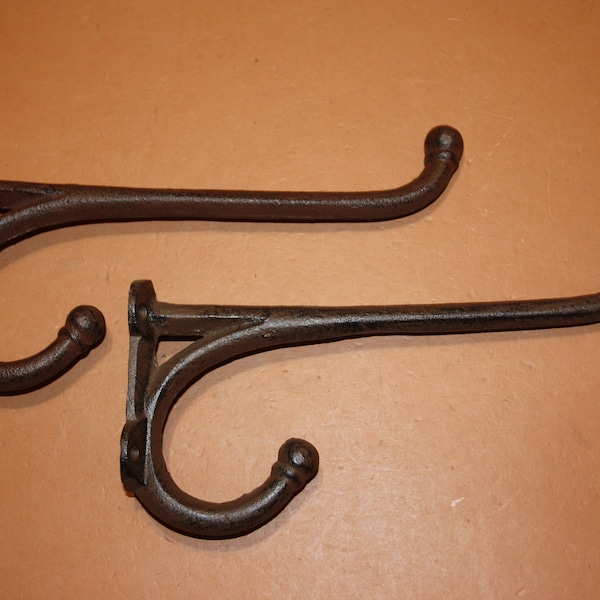 Extra Large Cast Iron Wall Hook, 10 1/4 inches, Volume Priced, H-01 Free Ship