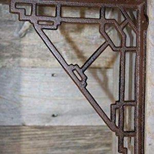 Art Deco Wall Shelving Brackets Cast Iron, B-34