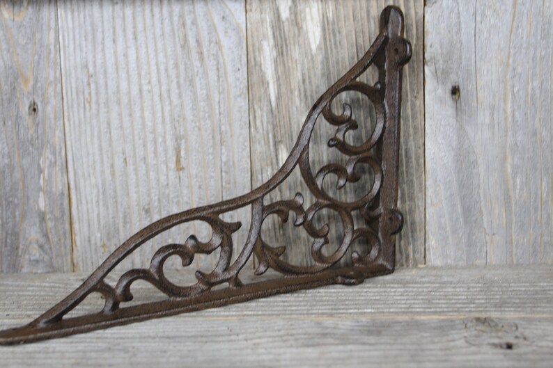 Extra large Shelf Brackets Elegant Vintage Style Design Cast Etsy