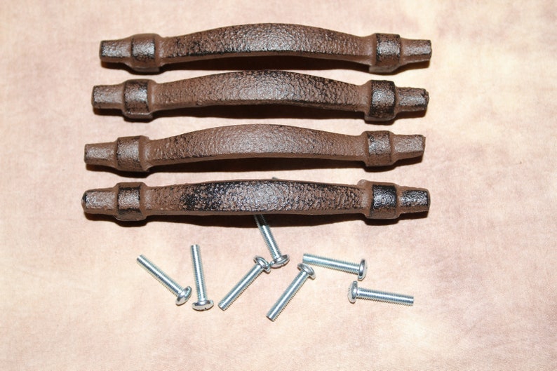 Farmhouse Kitchen Pulls 4 1/8 Inch Center Hammered Etsy