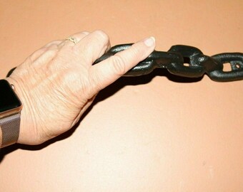 Heavy Cast Iron Chain Design XL Huge Macho Man Drawer Handles HW-104 11 34 Heavy Cast Iron Chain Design XL Huge Macho Man Drawer Handles HW-104 11 34