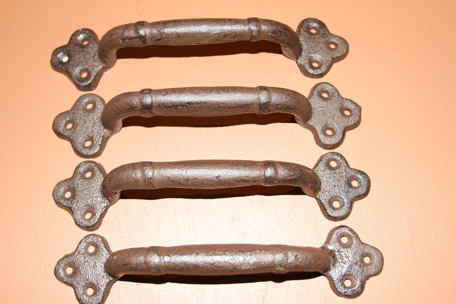 Large Decorative Door Pulls 7 7/8 Inch Center Cast Iron Etsy