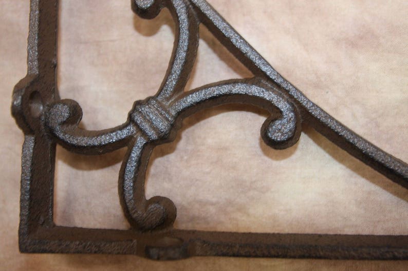 B-50 free shipping 9 38 inch Farmhouse Window Treatments Farmhouse Window Corner Cast Iron Corbels Shelf Brackets