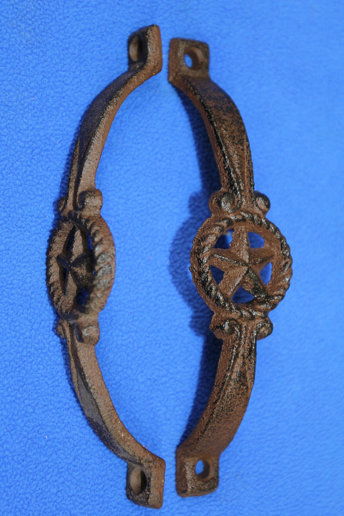 4 Lone Star Hardware Pulls Cast Iron 5 3/8 Inch Etsy