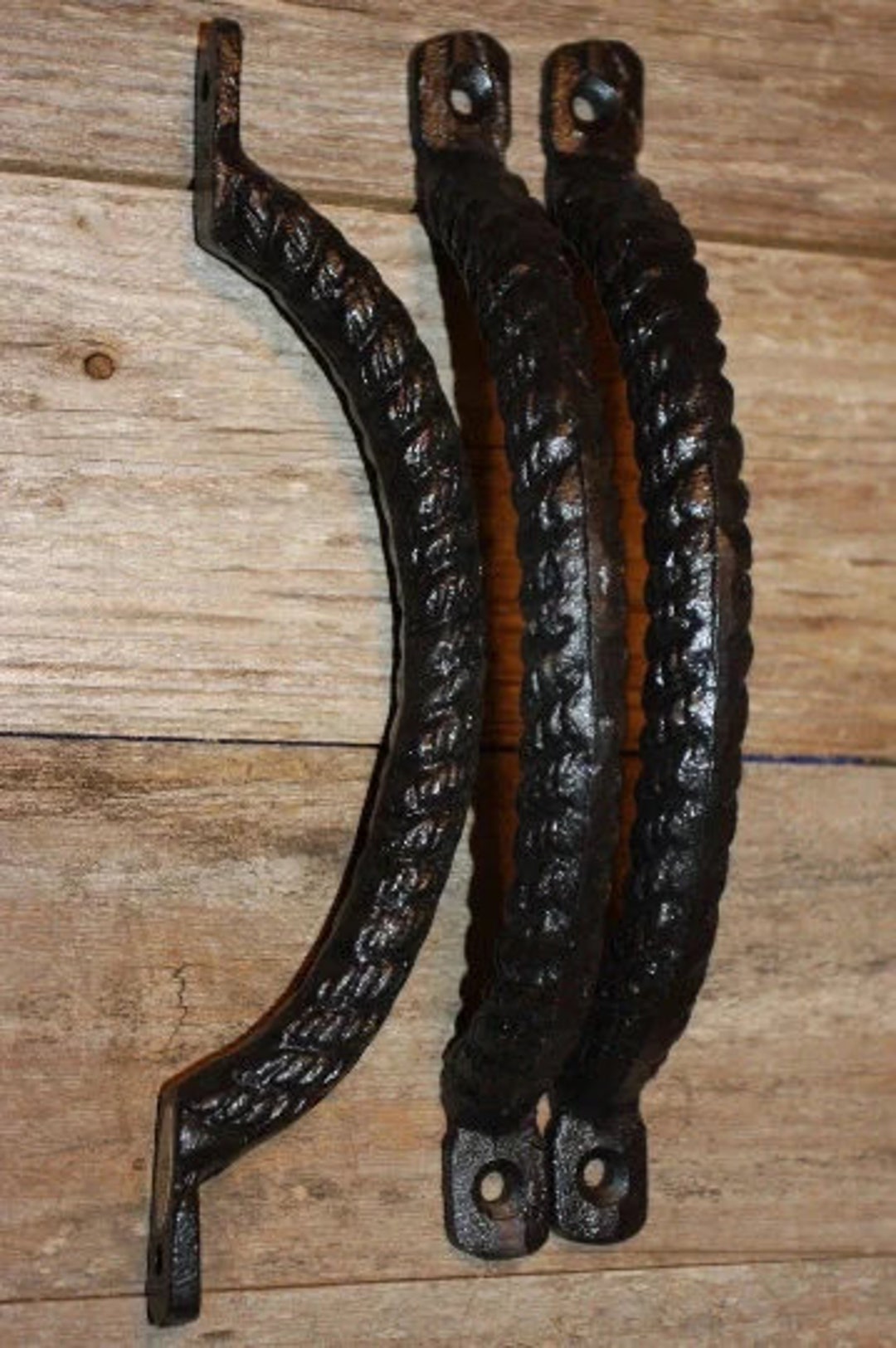 Western Rope Door Pulls Handles Rustic Cast Iron, 8 1/2 Inch, HW-15 - Etsy