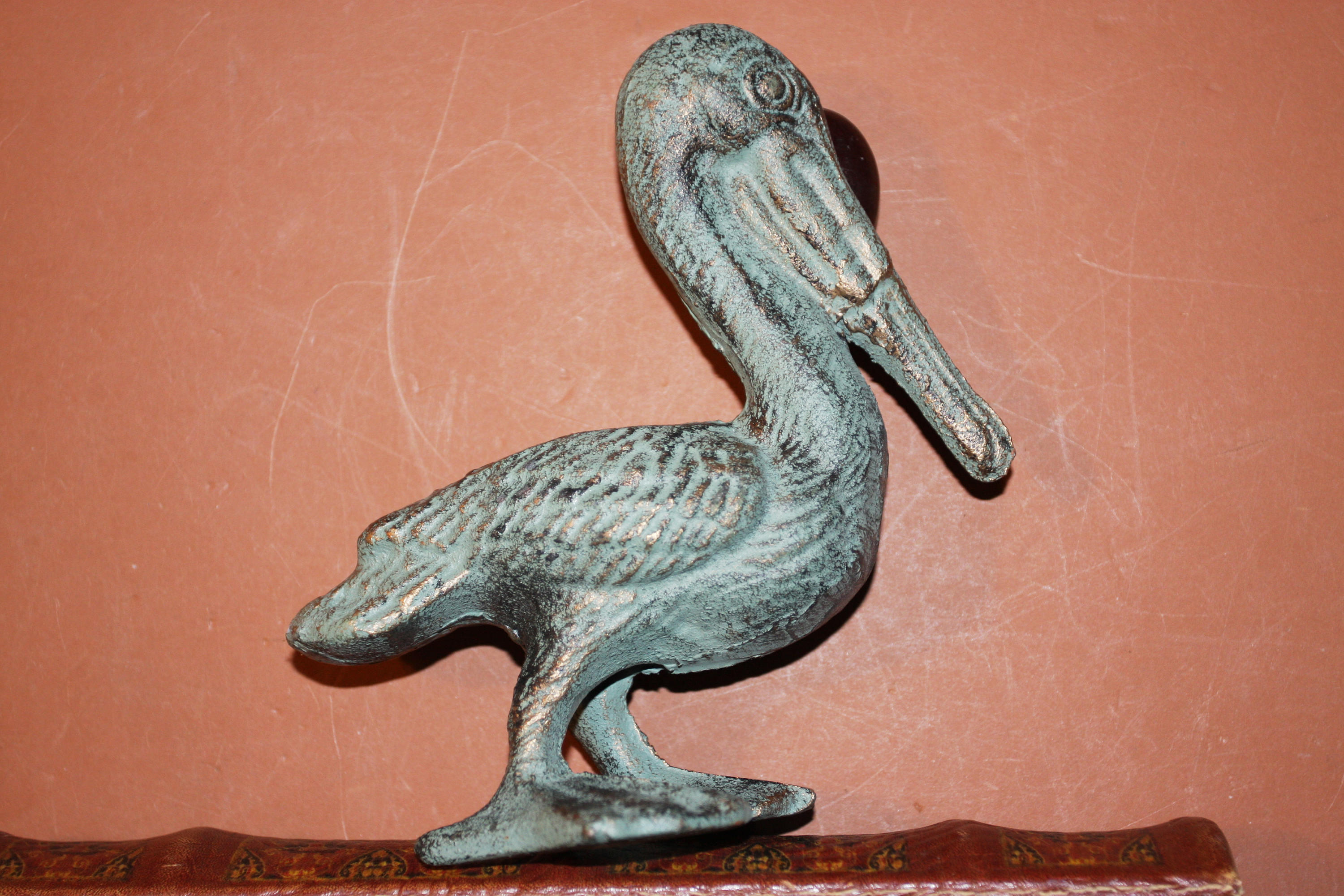 2 Vintagelook cast iron Pelican Figurine and Beach Etsy
