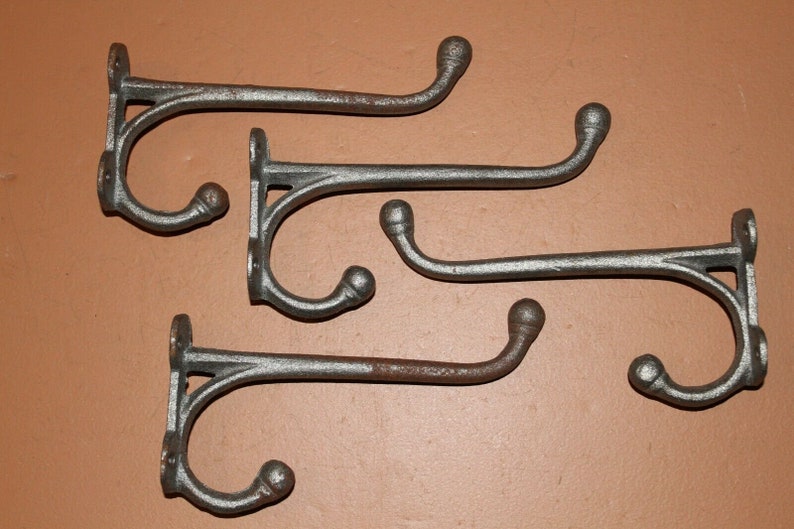 Rustic Hall Tree Hook Unfinished Raw Rusty Cast Iron 7 Etsy