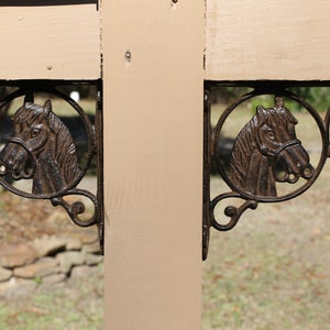 1 Horse Mailbox Decor Corner Post Bracket Accent Cast Iron 8 - Etsy