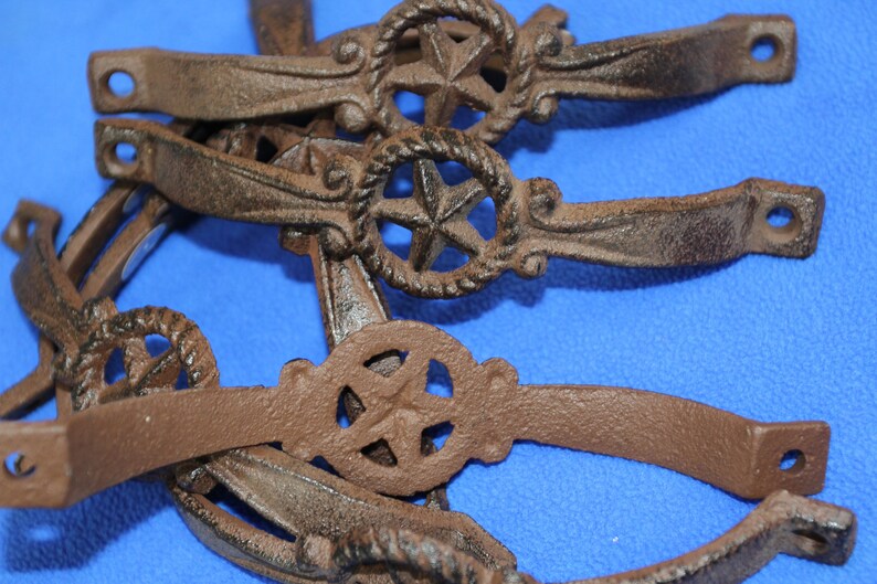 4 Lone Star Hardware Pulls Cast Iron 5 3/8 Inch Etsy