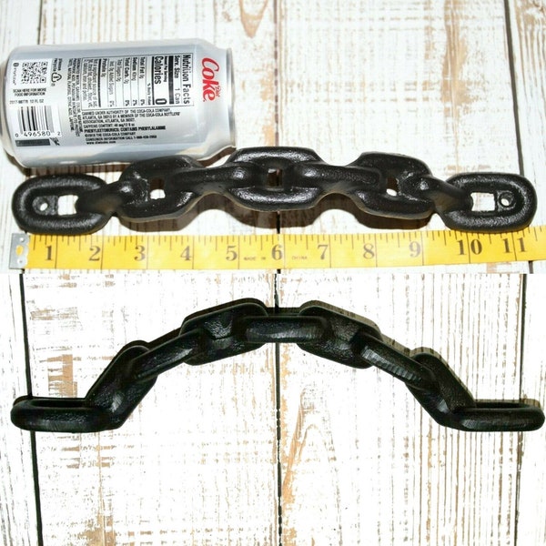 DIY 1%ER  Biker Casket Heavy Cast Iron Chain Design Casket Handles, 11 3/4", HW-104 Free Ship