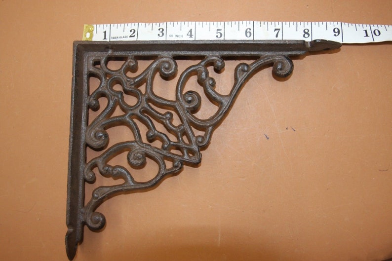 Old Fashion Cast Iron Shelf Brackets Laundry Room Shelving 8 Etsy