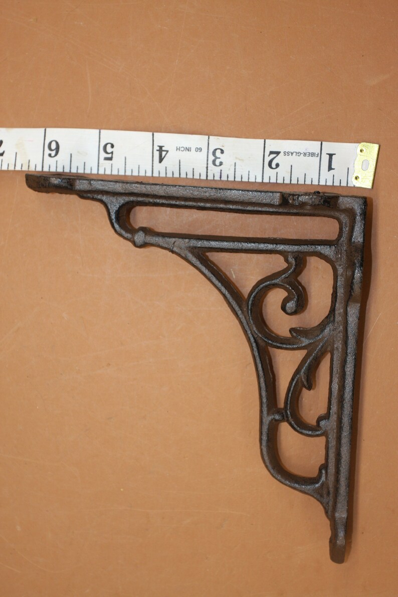 Art Deco Shelf Brackets 6 1/2 Inch Cast Iron B64 Free 2 Day Etsy