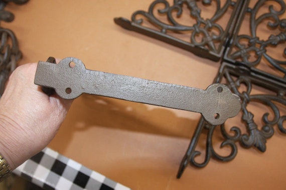 Fleur De Lis Shelf Brackets Corbels Vintage Look Solid Cast Etsy