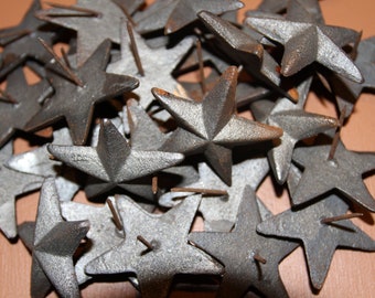 Raw Cast Iron Star Nails / Clavos 2 Inch Wide - SN-2