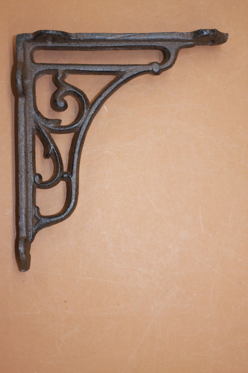 Art Deco Shelf Brackets 6 1/2 Inch Cast Iron B64 Free 2 Day Etsy