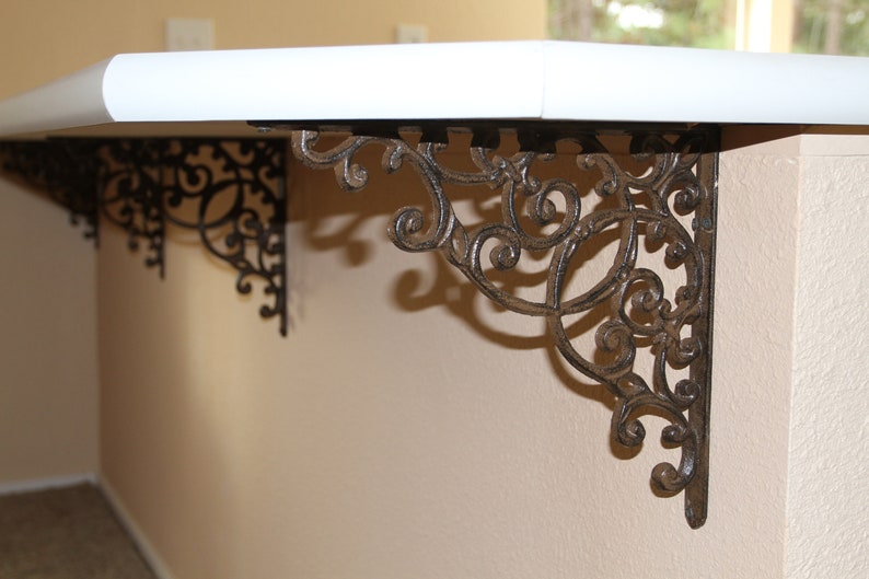 Decorative Kitchen Island Countertop Brackets Elegant Etsy