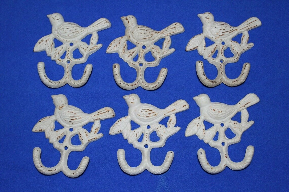 Country Cottage Bath Towel Hooks / Double Hooks Volume Etsy