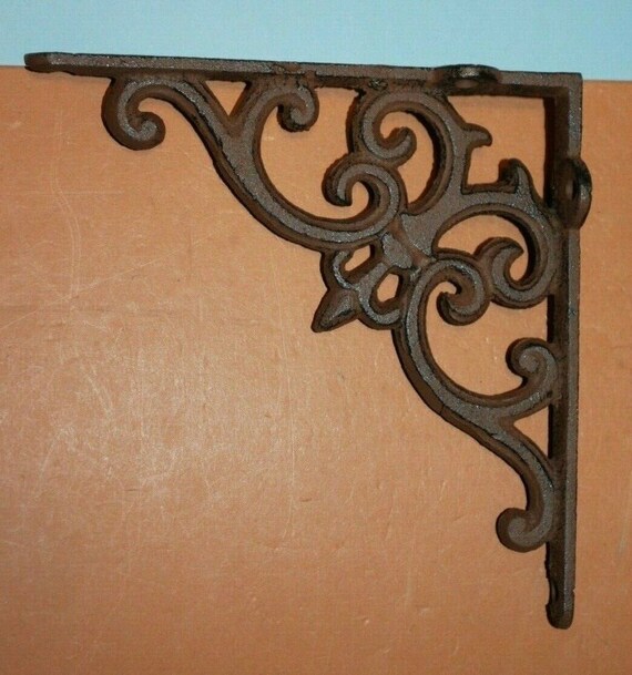 Solid Cast Iron B77 Vintage Style Shelf Brackets 6 1/2 inch Shelving