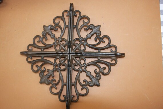 Fleur De Lis Shelf Brackets Corbels Vintage Look Solid Cast Etsy