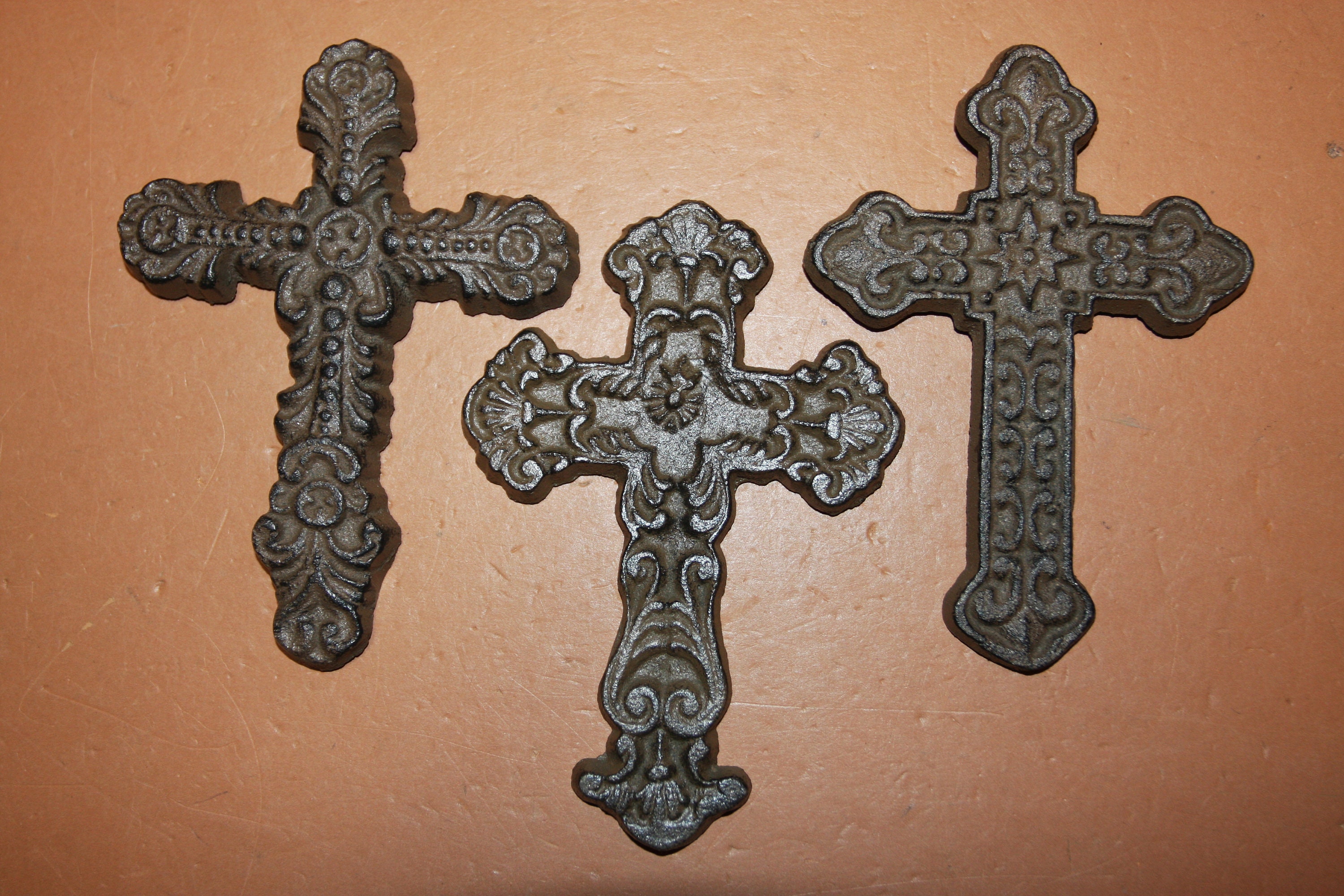 6 I Love To Collect Wall Crosses Rustic Cast Iron Hanging Crosses Home Decor Collection of 6 6 I Love To Collect Wall Crosses Rustic Cast Iron Hanging Crosses Home Decor Collection of 6