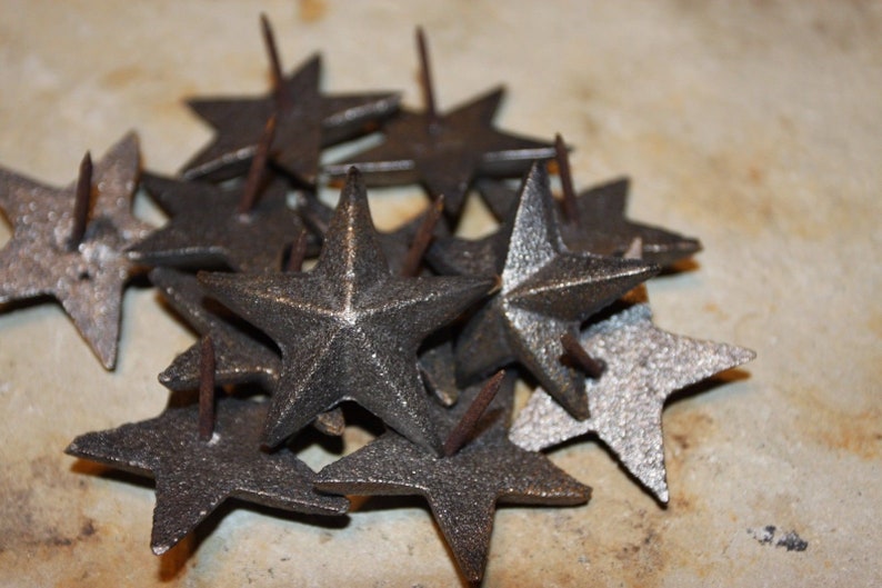 Lone Star Door Hardware Volume Priced Large Rustic Cast Iron Star Nails 3 12 inch