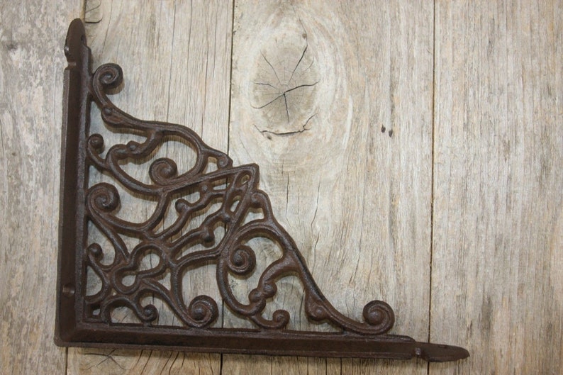 Old Fashion Cast Iron Shelf Brackets Laundry Room Shelving 8 Etsy