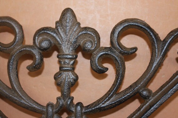 Fleur De Lis Shelf Brackets Corbels Vintage Look Solid Cast Etsy