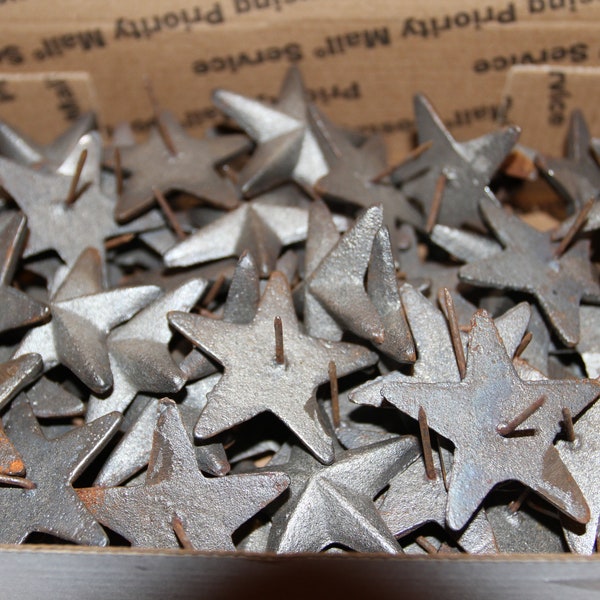 Star Shaped Shutter Clavos / Nail Heads Cast Iron 2 inches, Volume priced, SN-2 Free 2 Day Shipping