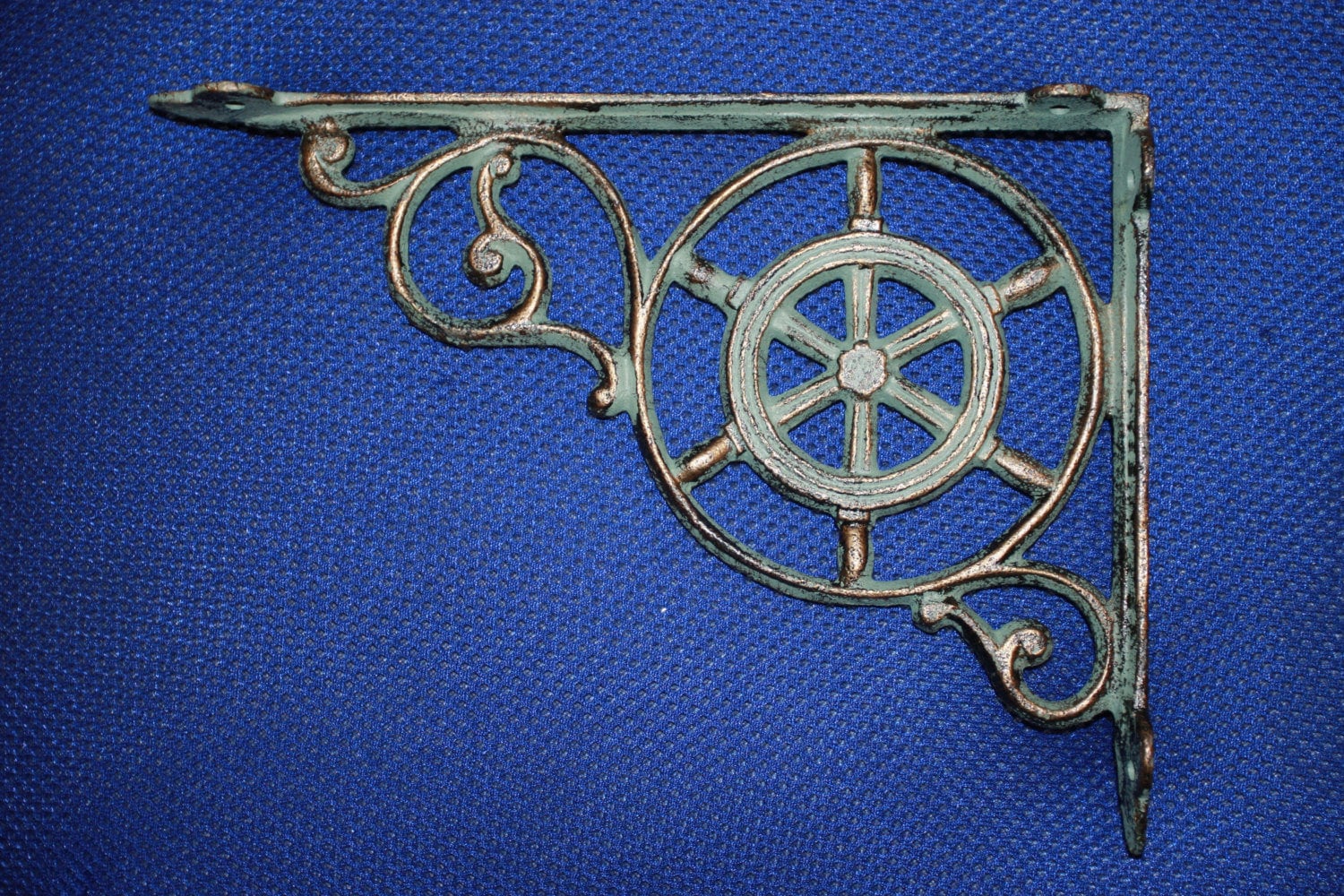 Nautical Wall Shelf brackets free shipping bronze look ships Etsy
