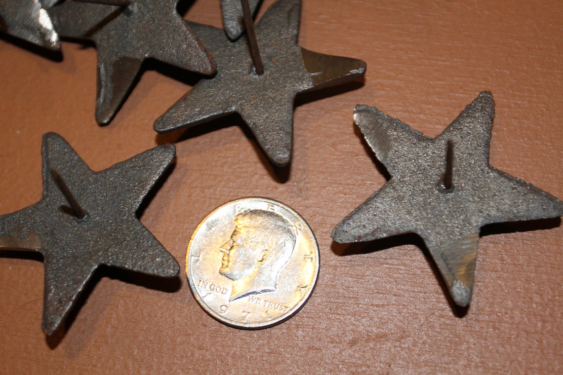 Western Star Shutter Clavos / Rustic Nail Heads Cast Iron 2 Etsy