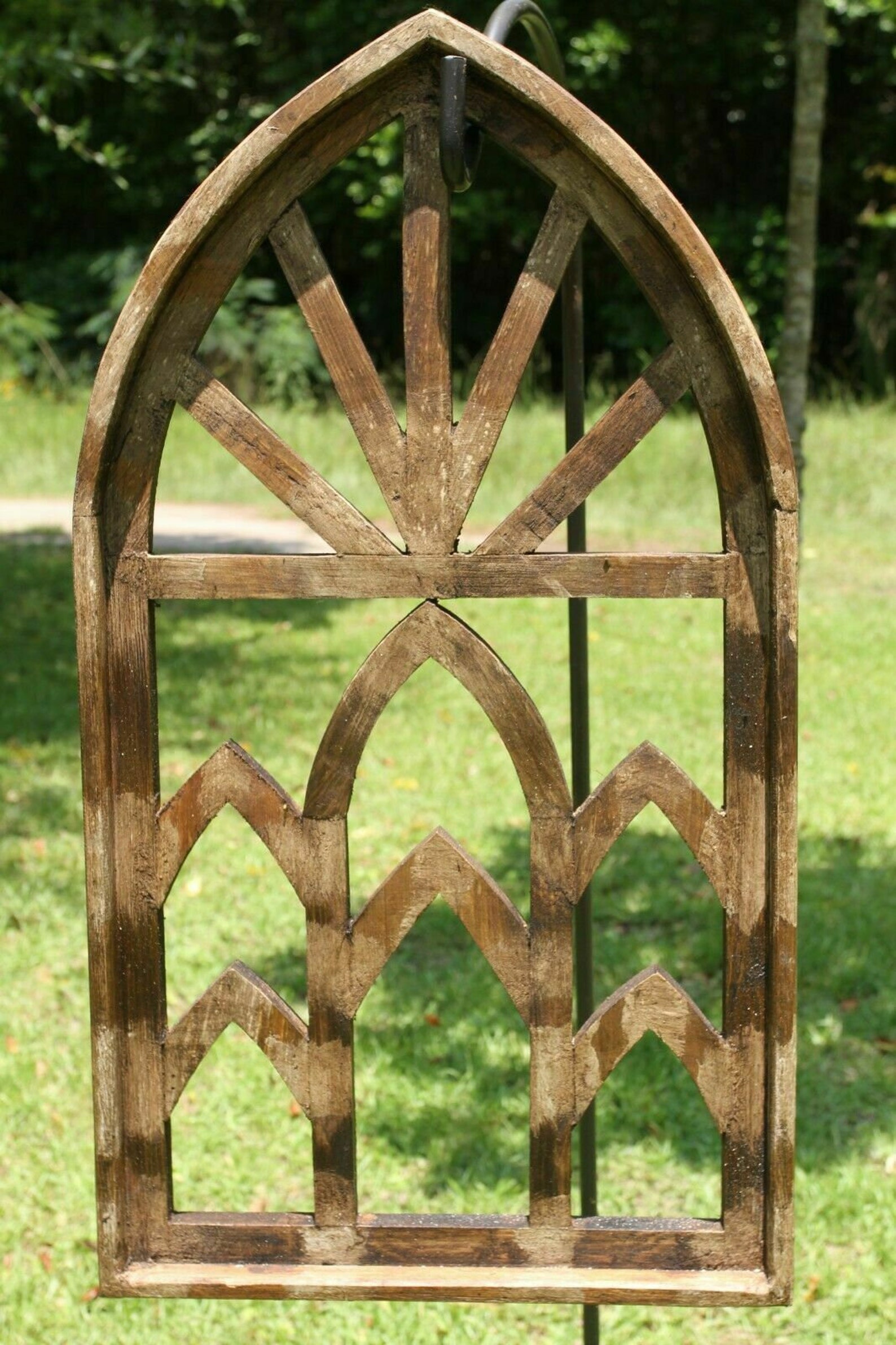 Large Antique Style Arched Windows Wall Decor 30 1/4 Etsy