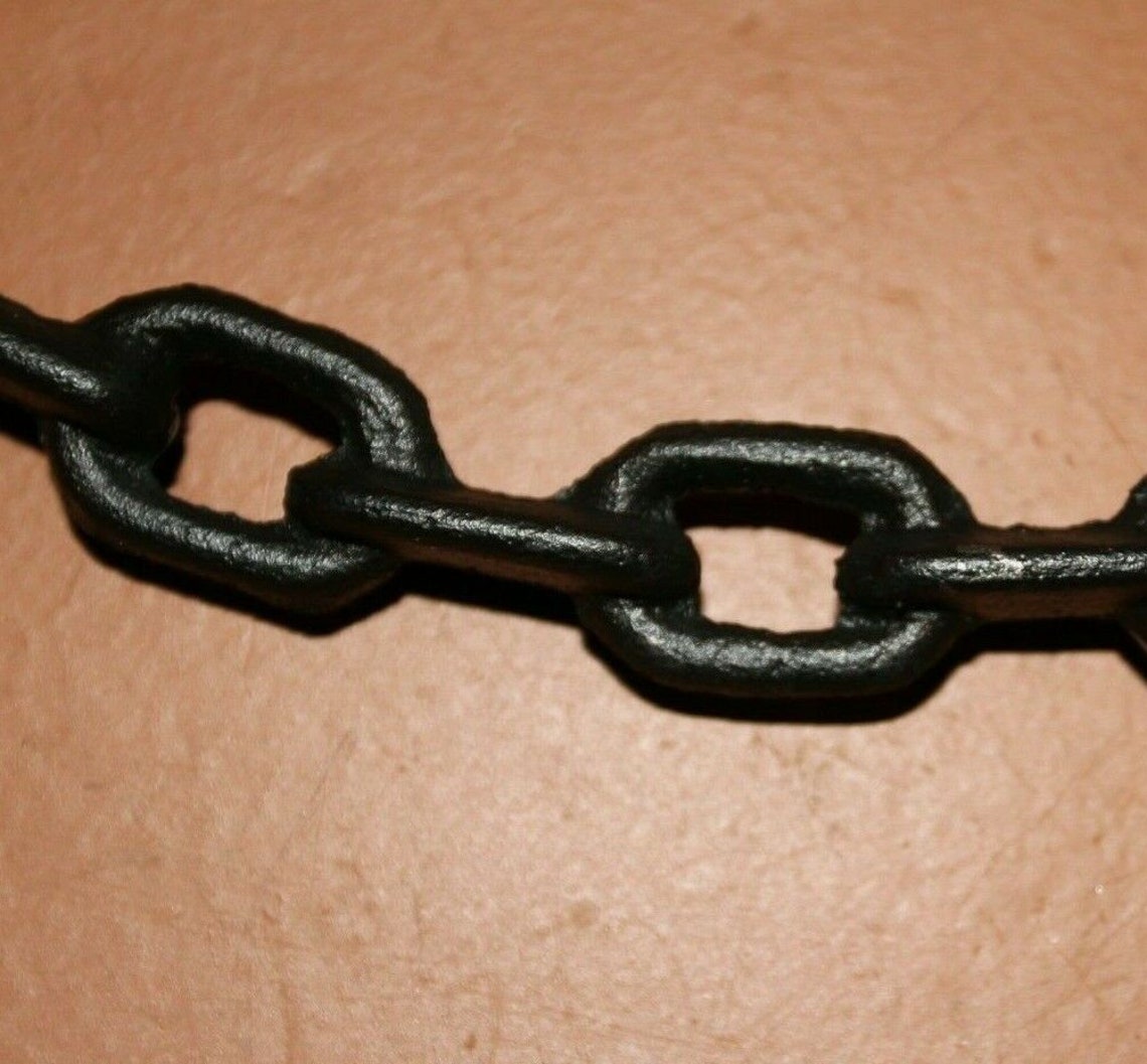 Black Chain Shelf Brackets 7 7/8 Cast Iron Volume Etsy